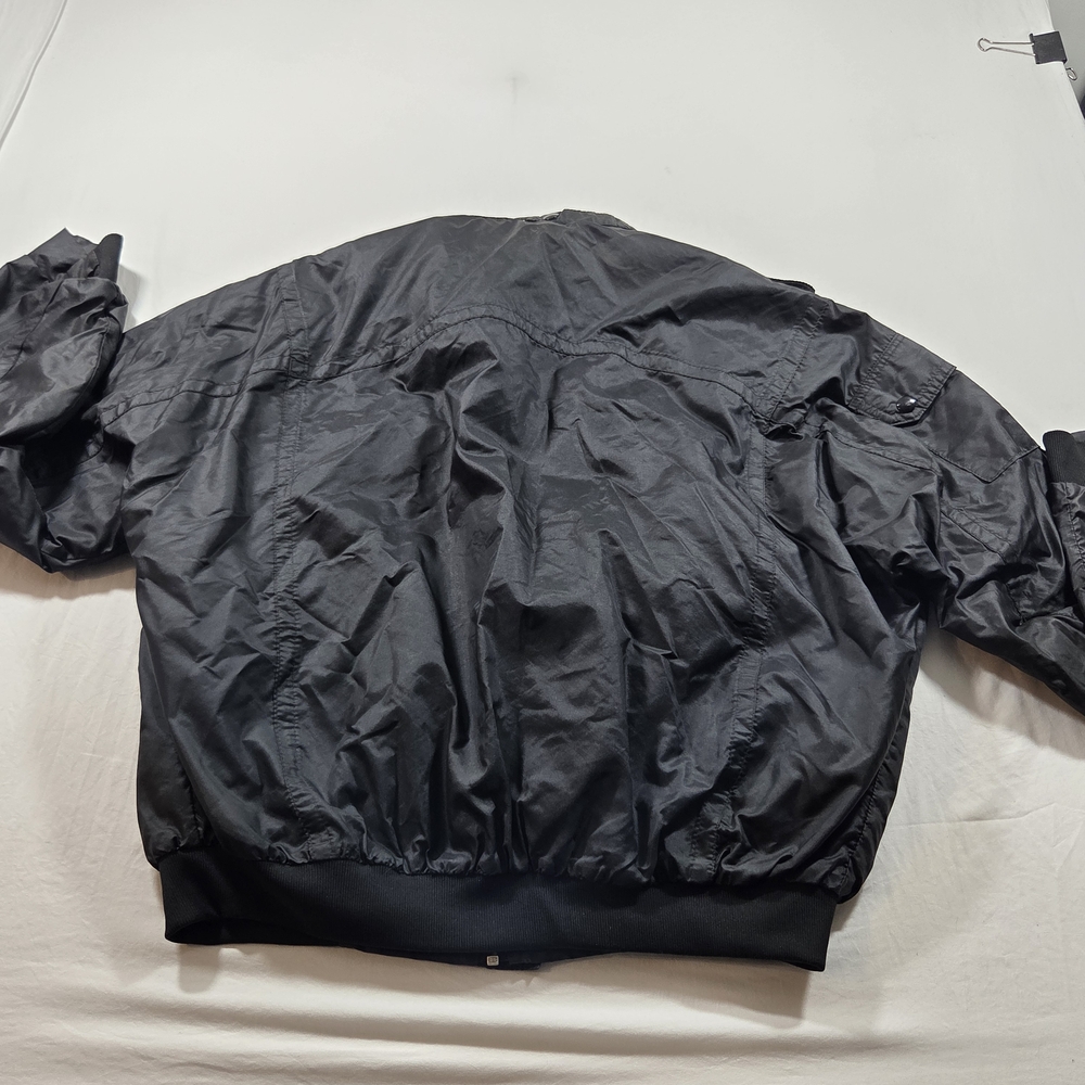 Horizon CORVETTE JACKET Men's Black Bomber Jacket with Embroidered Logo - Picture 7 of 13